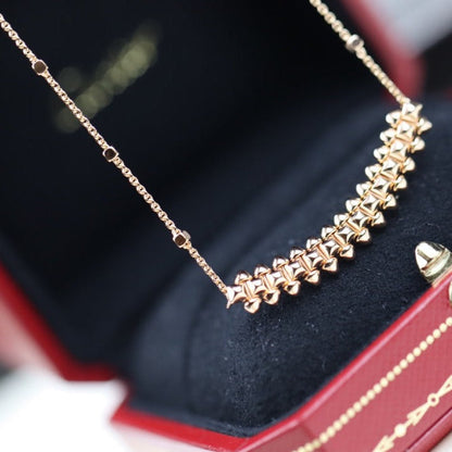 [⭐moonlume]CLASH PINK GOLD NECKLACE
