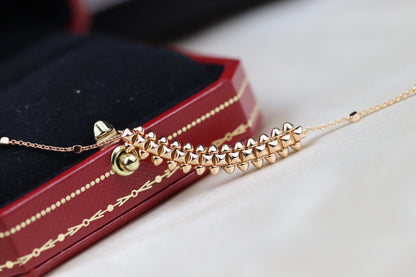 [⭐moonlume]CLASH PINK GOLD NECKLACE