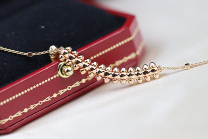 [⭐moonlume]CLASH PINK GOLD NECKLACE