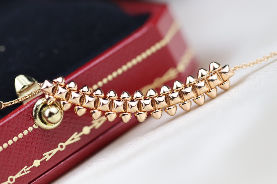 [⭐moonlume]CLASH PINK GOLD NECKLACE