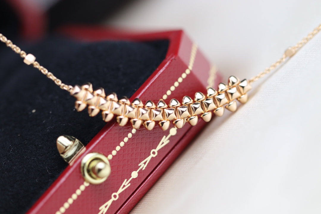 [⭐moonlume]CLASH PINK GOLD NECKLACE