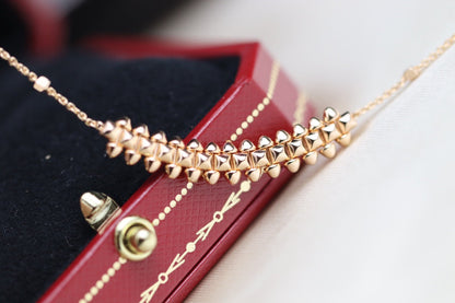 [⭐moonlume]CLASH PINK GOLD NECKLACE