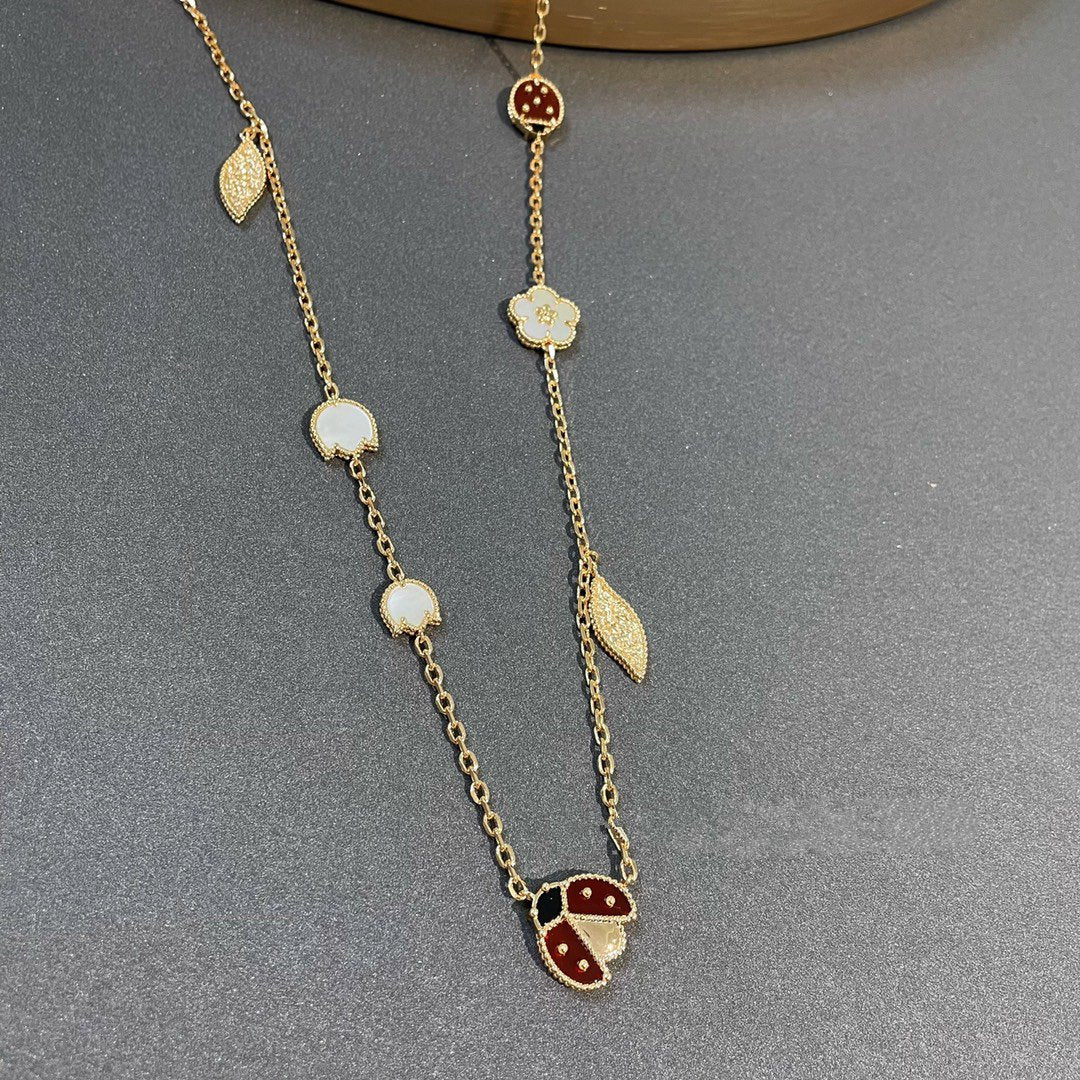 [⭐moonlume]LUCKY SPRING 15 MOTIFS GOLD NECKLACE