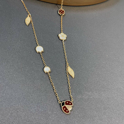 [⭐moonlume]LUCKY SPRING 15 MOTIFS GOLD NECKLACE
