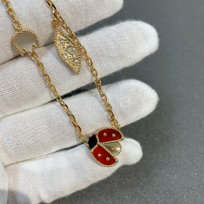 [⭐moonlume]LUCKY SPRING 15 MOTIFS GOLD NECKLACE