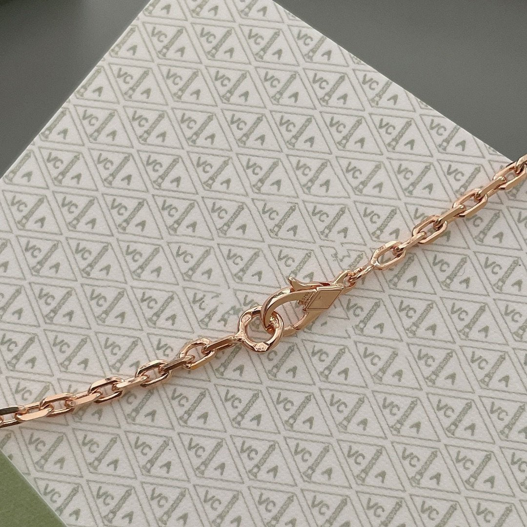 [⭐moonlume]LUCKY SPRING 15 MOTIFS ROSE GOLD NECKLACE