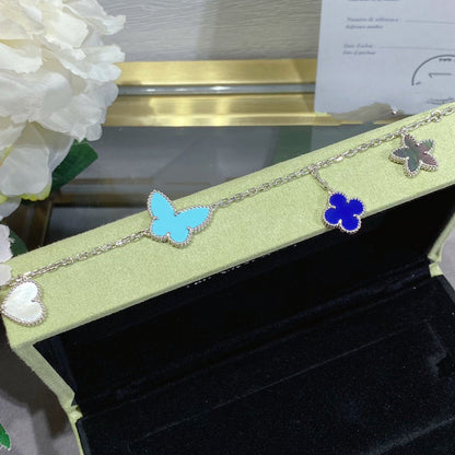 [⭐moonlume]LUCKY SPRING SILVER BRACELET 4 MOTIF