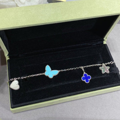 [⭐moonlume]LUCKY SPRING SILVER BRACELET 4 MOTIF