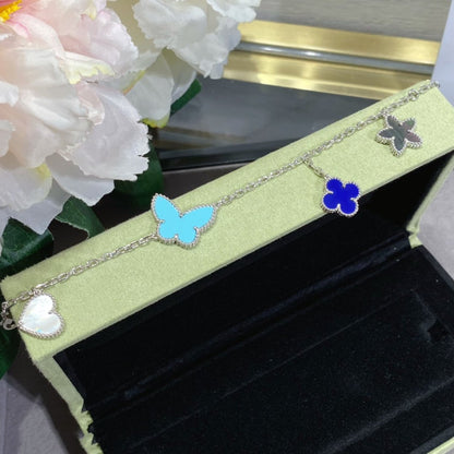 [⭐moonlume]LUCKY SPRING SILVER BRACELET 4 MOTIF