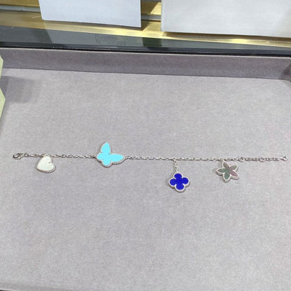 [⭐moonlume]LUCKY SPRING SILVER BRACELET 4 MOTIF