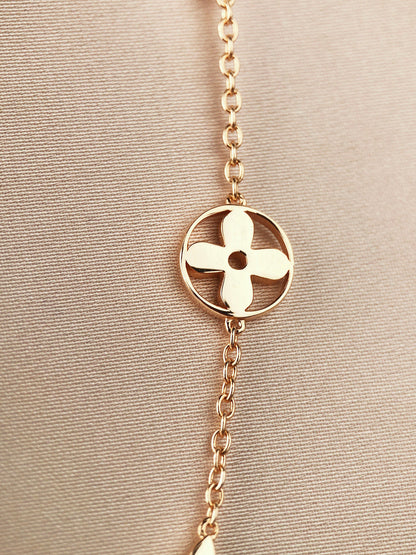 [⭐moonlume]STAR AND SUN 7 MOTIFS GOLD BRACELET