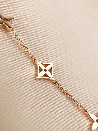 [⭐moonlume]STAR AND SUN 7 MOTIFS GOLD BRACELET