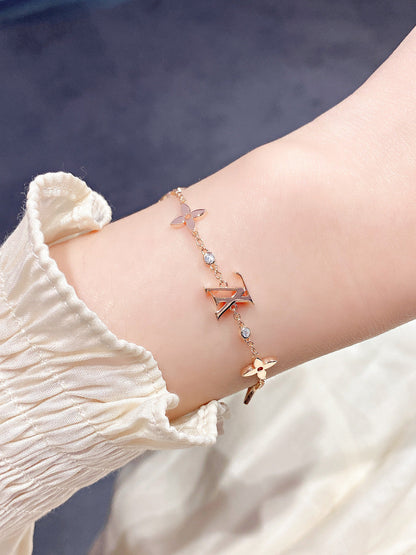 [⭐moonlume]STAR AND SUN 7 MOTIFS GOLD BRACELET