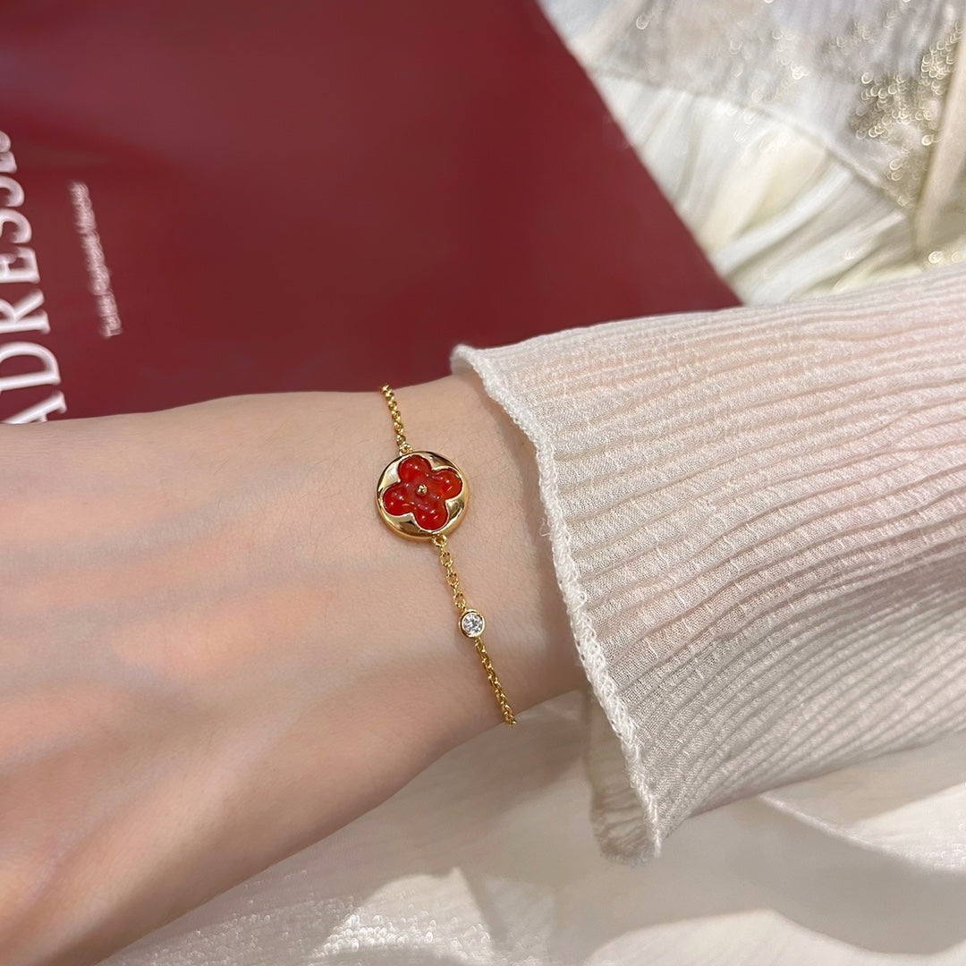 [⭐moonlume]SUN PEDANT CARNELIAN BRACELET