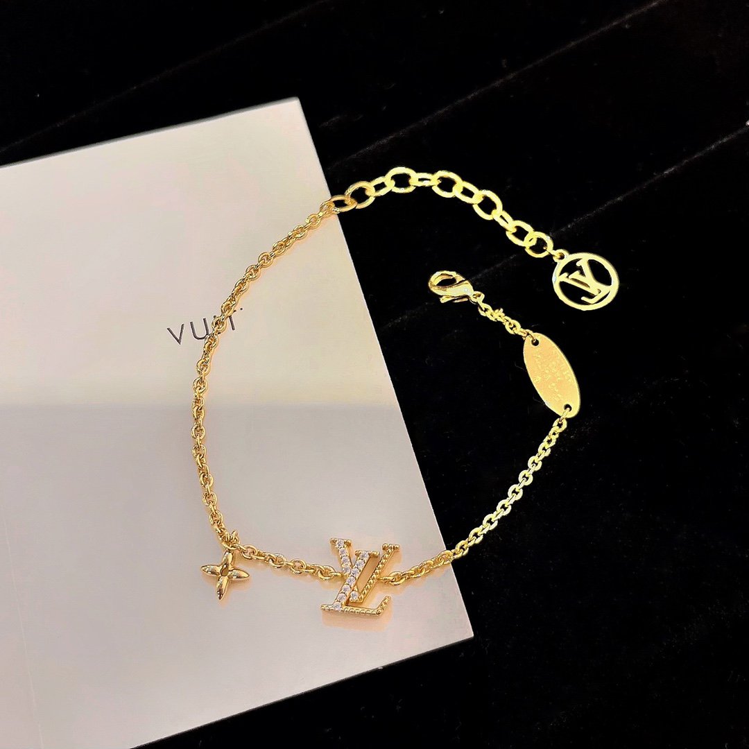 [⭐moonlume]LOGO STAR MOTIF GOLD BRACELET