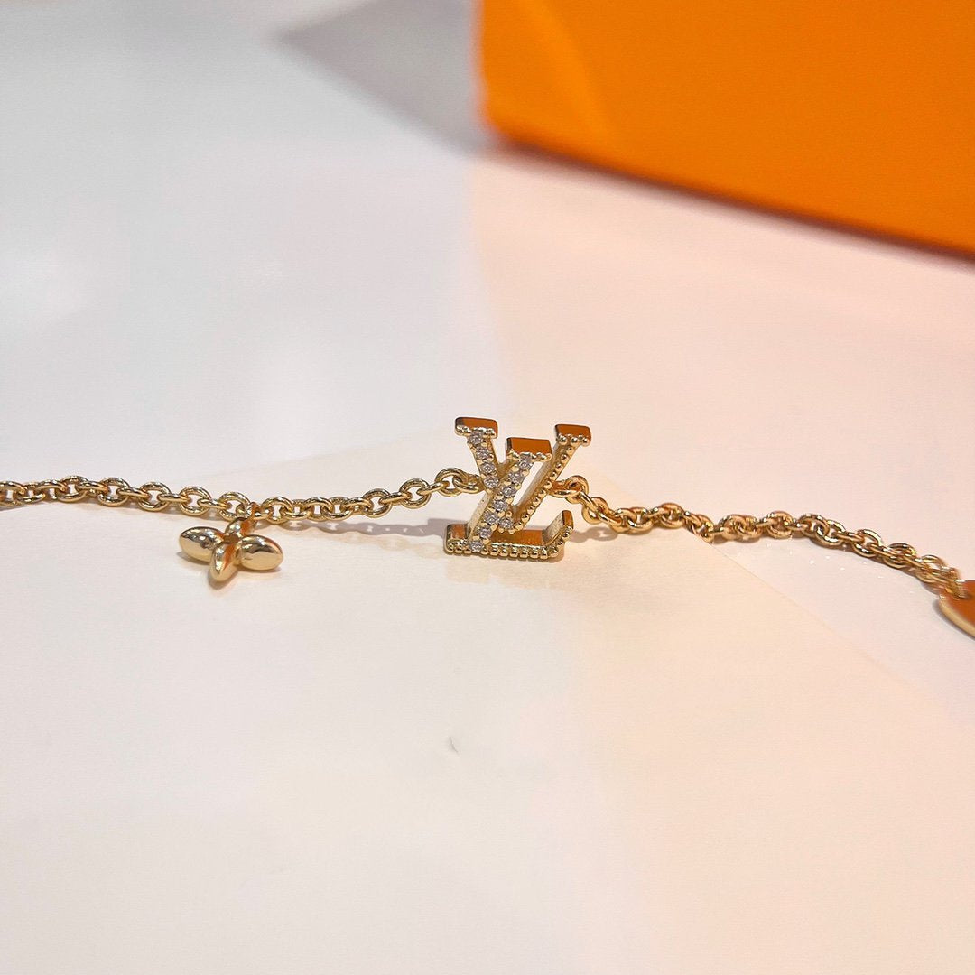 [⭐moonlume]LOGO STAR MOTIF GOLD BRACELET