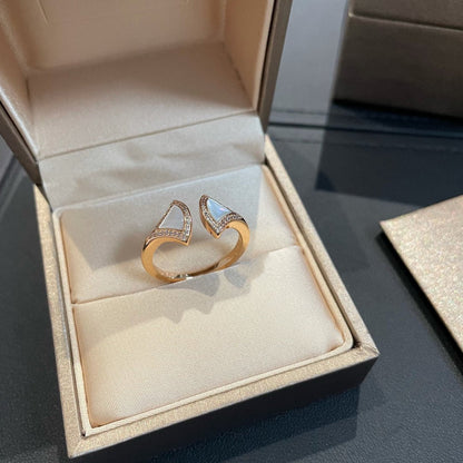 [⭐moonlume]DREAM MOP DIAMOND OPEN RING