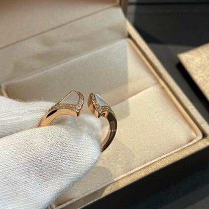 [⭐moonlume]DREAM MOP DIAMOND OPEN RING
