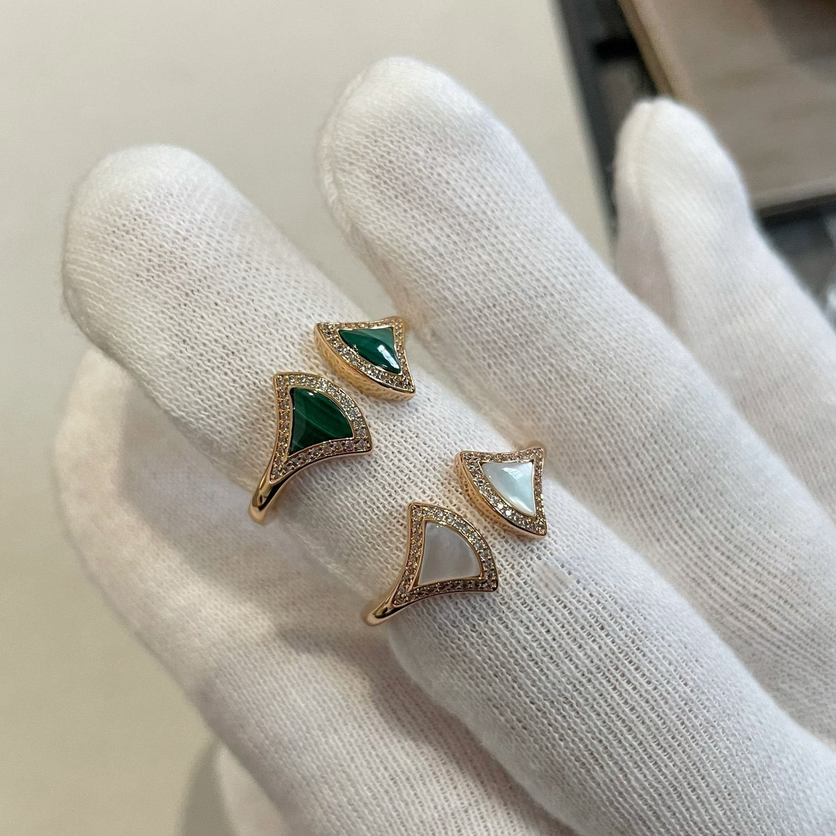 [⭐moonlume]DREAM MOP DIAMOND OPEN RING