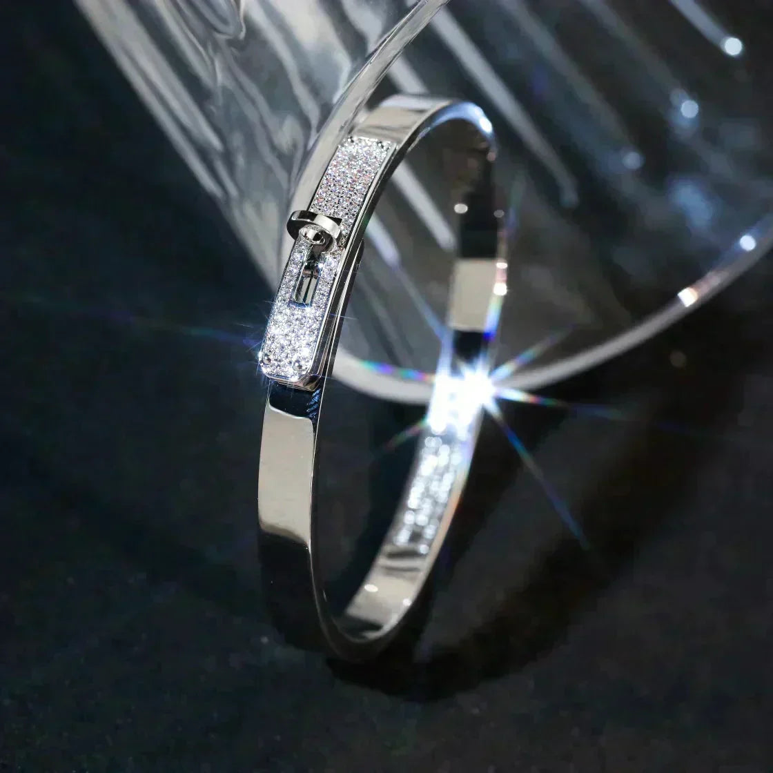 [⭐moonlume]KELLY SILVER DIAMOND BRACELET