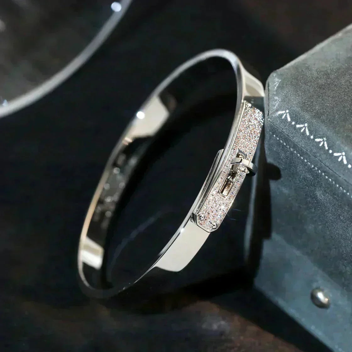 [⭐moonlume]KELLY SILVER DIAMOND BRACELET