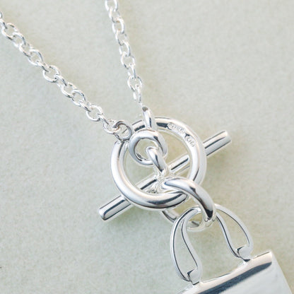 [⭐moonlume]POP H PEDANT SILVER NECKLACE