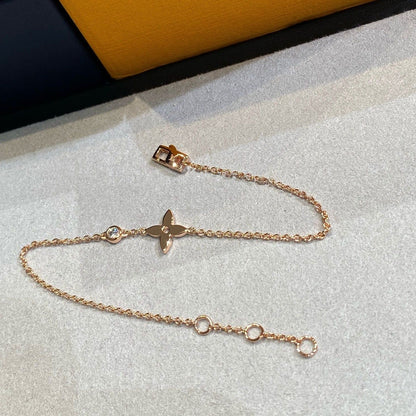 [⭐moonlume]STAR DIAMOND PINK GOLD BRACELET