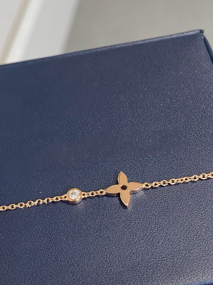 [⭐moonlume]STAR DIAMOND PINK GOLD BRACELET