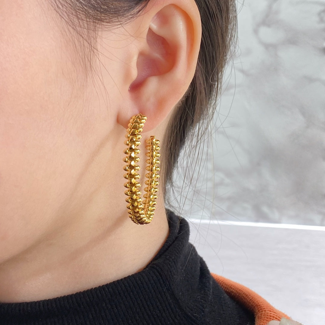 [⭐moonlume]CLASH HOOP EARRINGS