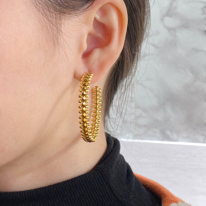 [⭐moonlume]CLASH LARGE HOOP EARRINGS