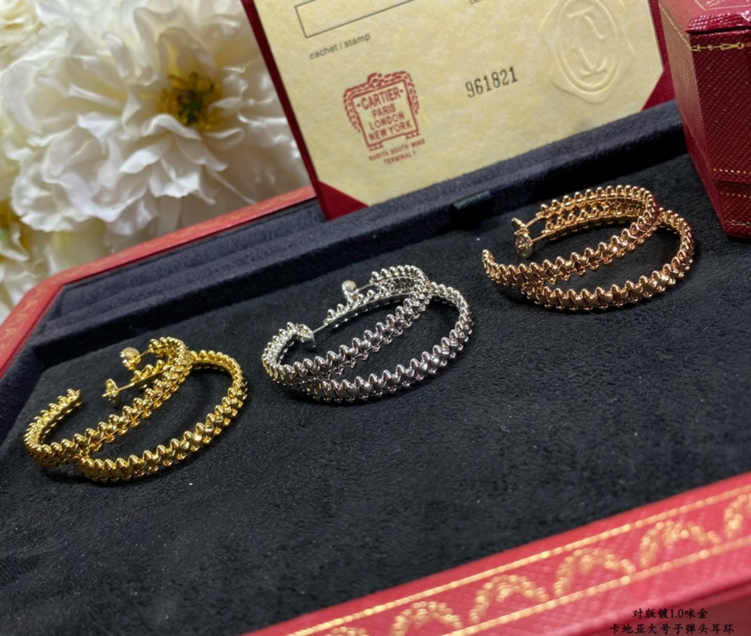 [⭐moonlume]CLASH LARGE HOOP EARRINGS