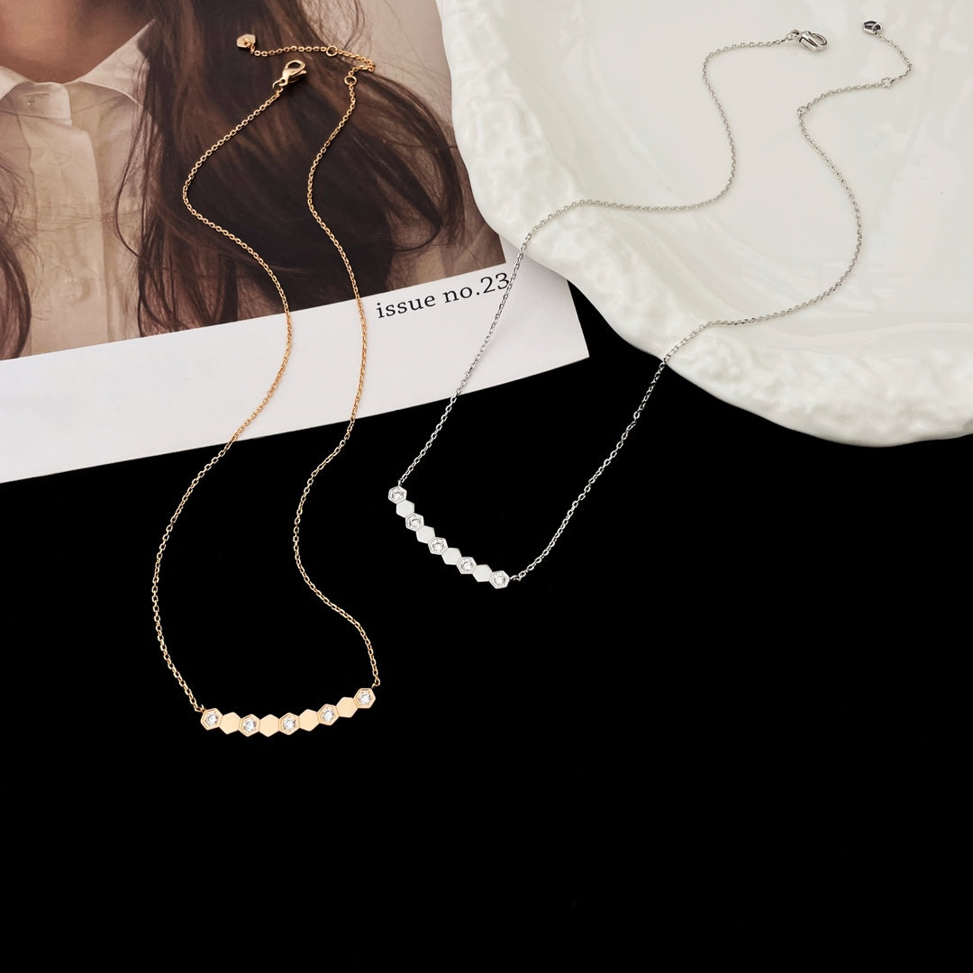 [⭐moonlume]BEE MY LOVE DIAMOND NECKLACE