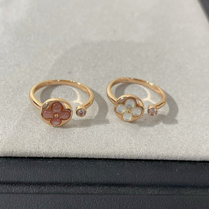 [⭐moonlume]SUN 1 DIAMOND PINK MOP RING