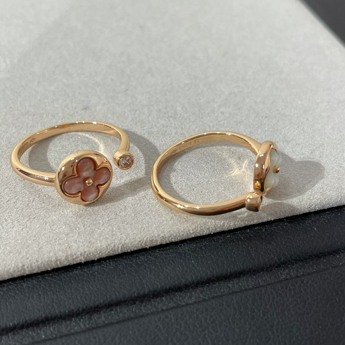 [⭐moonlume]SUN 1 DIAMOND PINK MOP RING
