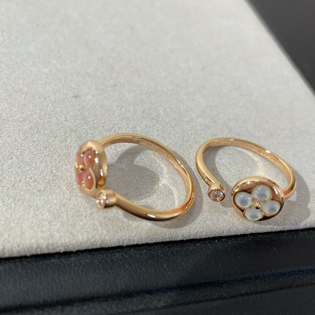 [⭐moonlume]SUN 1 DIAMOND PINK MOP RING