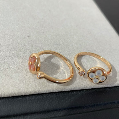 [⭐moonlume]SUN 1 DIAMOND PINK MOP RING
