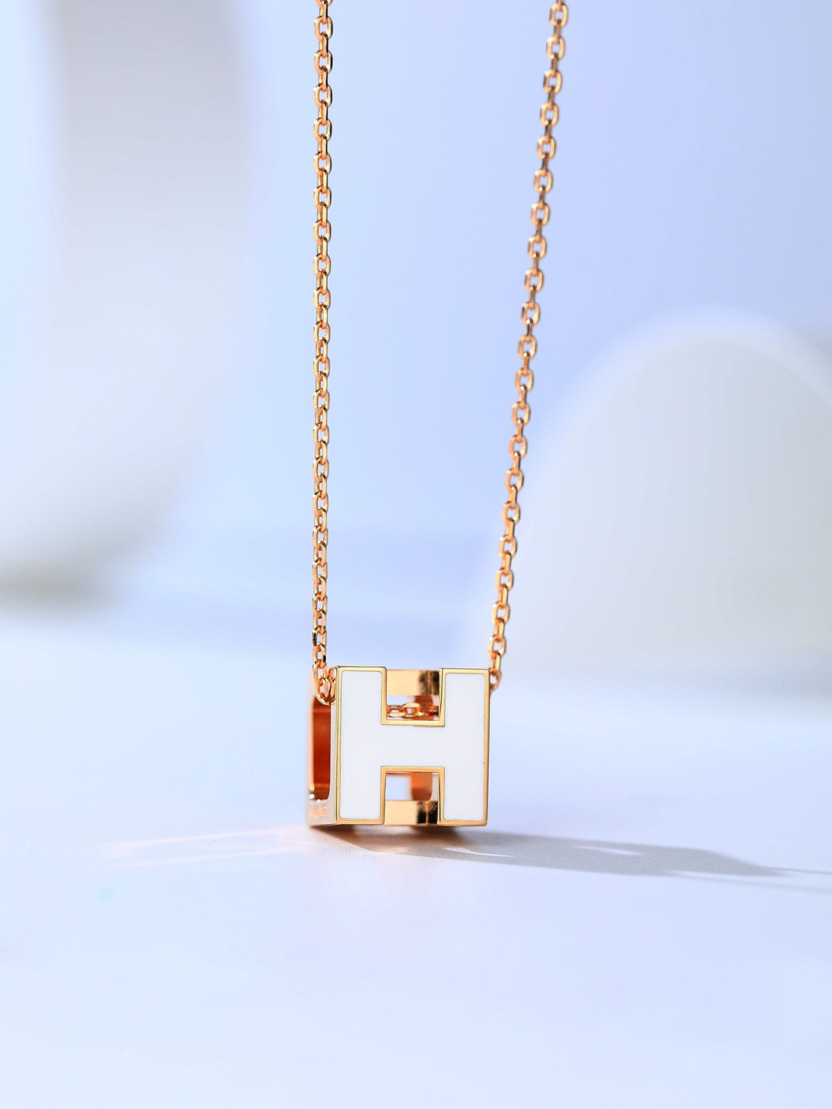[⭐moonlume]H CAGE PINK GOLD NECKLACE