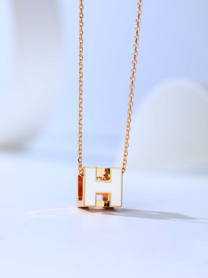[⭐moonlume]H CAGE PINK GOLD NECKLACE