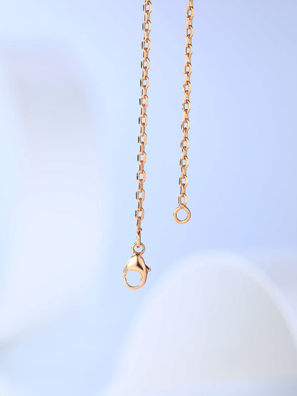 [⭐moonlume]H CAGE PINK GOLD NECKLACE