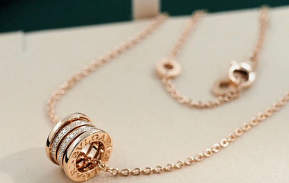 [⭐moonlume]ZERO 1 PINK GOLD DIAMOND NECKLACE