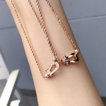 [⭐moonlume]FORCE 10 PINK GOLD DIAMOND NECKLACE
