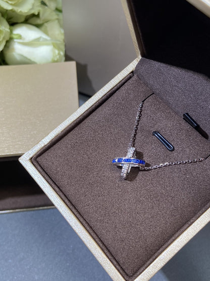 [⭐moonlume]LIENS DIAMOND SILVER NECKLACE
