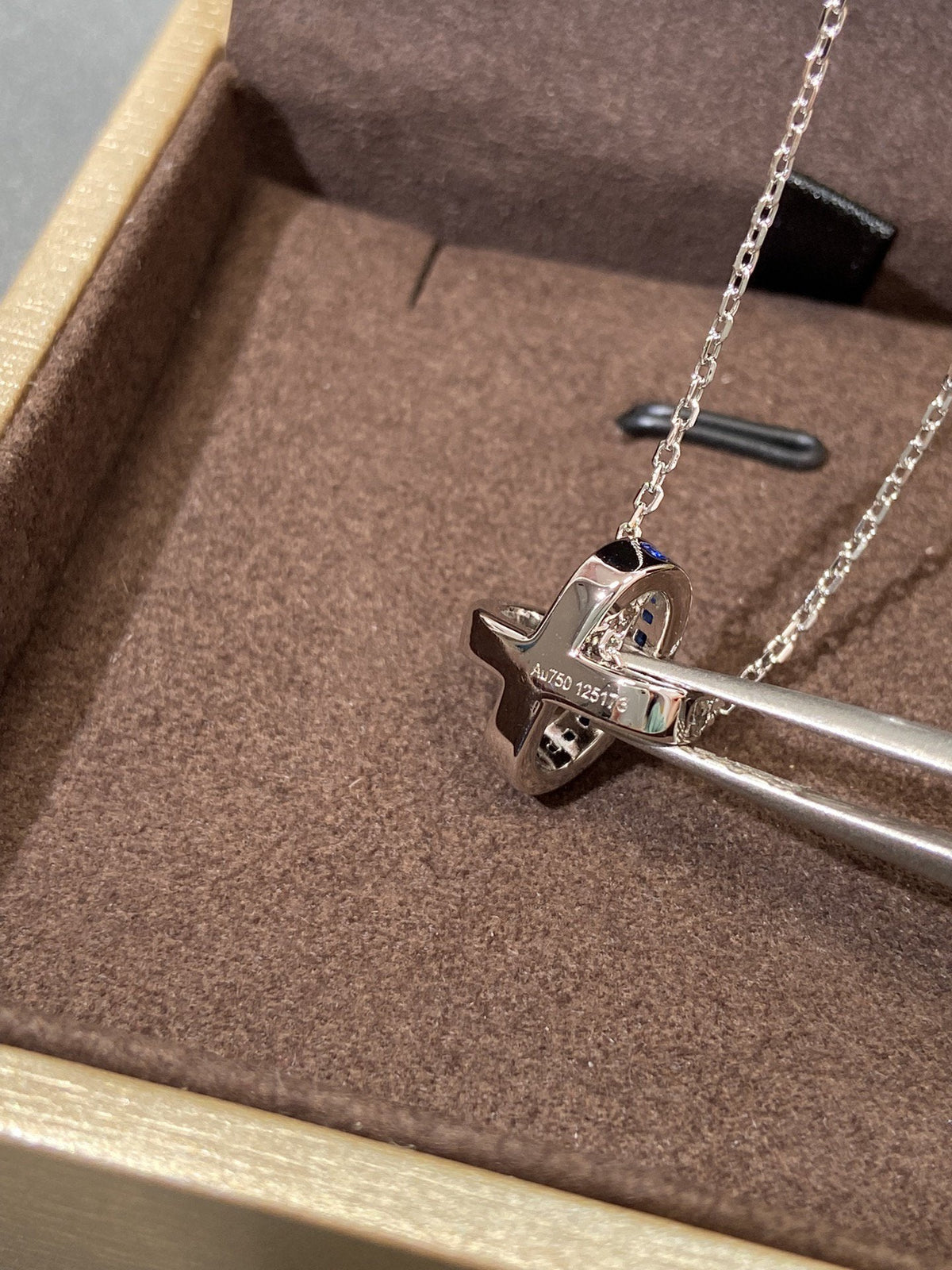 [⭐moonlume]LIENS DIAMOND SILVER NECKLACE