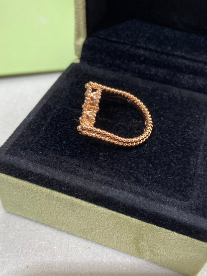 [⭐moonlume]CLOVER RIVERSIBLE ROSE GOLD RING