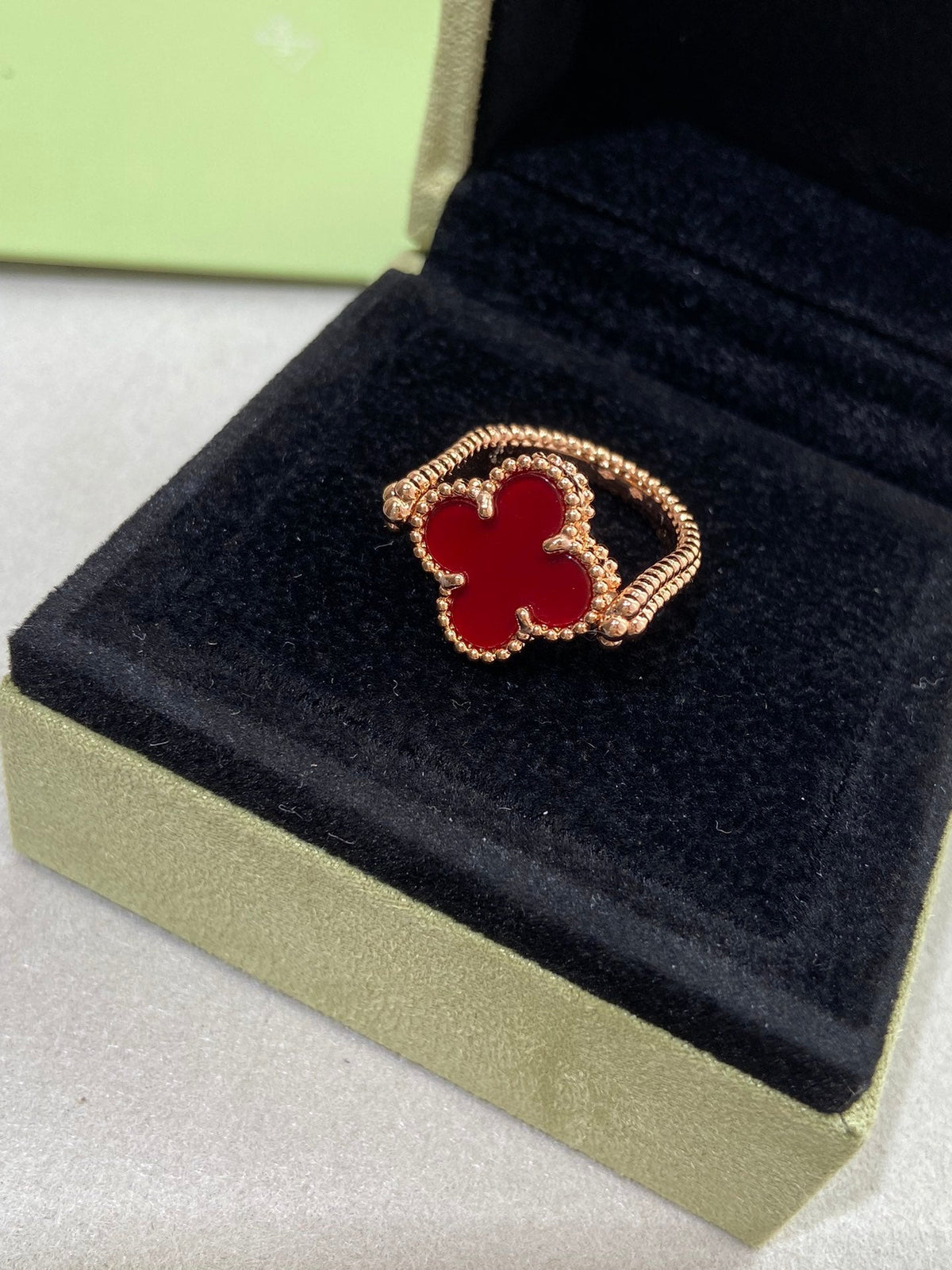 [⭐moonlume]CLOVER RIVERSIBLE ROSE GOLD RING