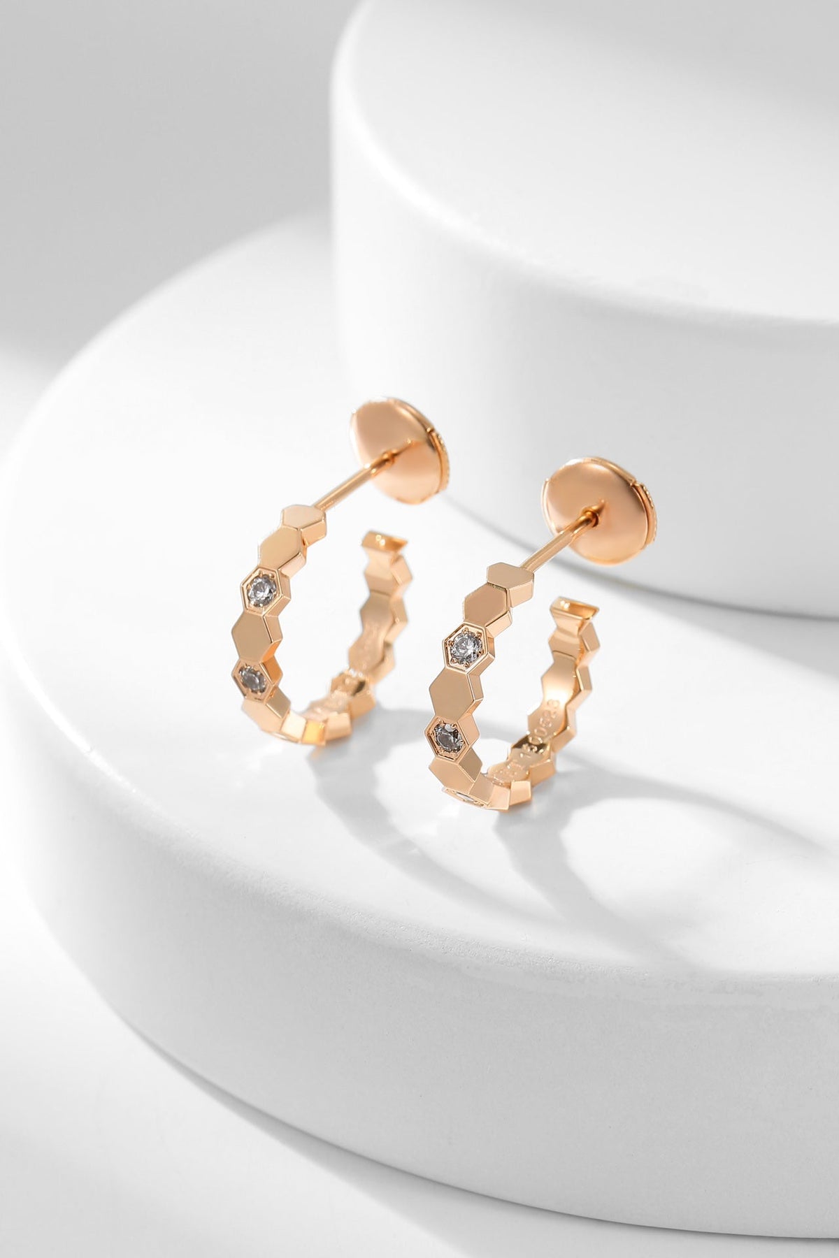 [⭐moonlume]BEE LOVE DIAMOND HOOP EARRINGS
