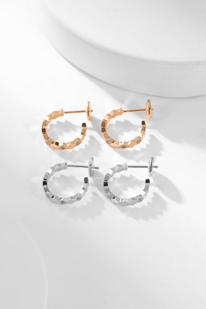 [⭐moonlume]BEE LOVE DIAMOND HOOP EARRINGS