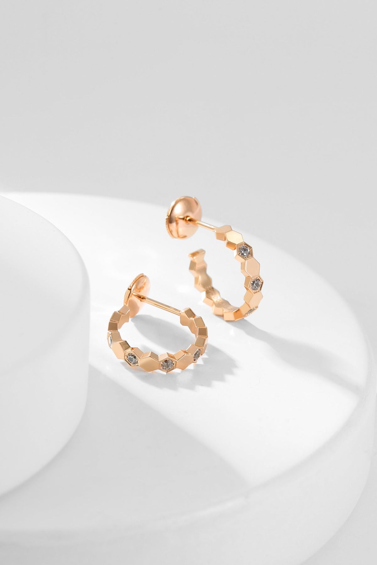[⭐moonlume]BEE LOVE DIAMOND HOOP EARRINGS