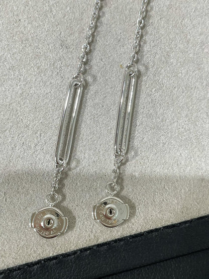 [⭐moonlume]CHAINE CHAOS DIAMOND DROP EARRINGS