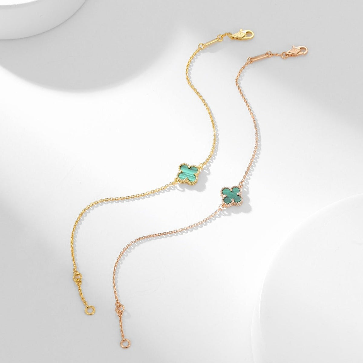[⭐moonlume]CLOVER BRACELET MALACHITE 1 MOTIF